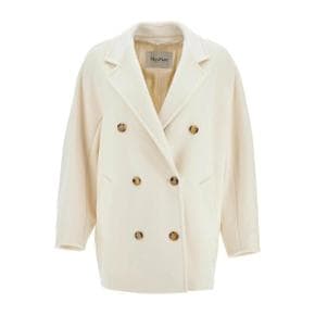 여성 short icon coat 101801 puzzle White