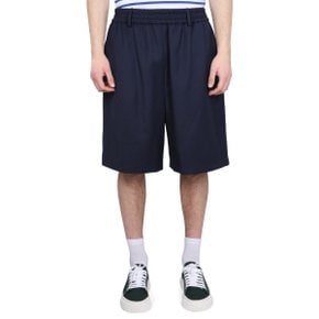 BERMUDA WITH ELASTIC Shorts HSO302_PL0012491 BLUE