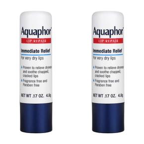 미국직구 Aquaphor 아쿠아퍼 립 리페어 이메디에이트 릴리프 립밤 스틱형 4.8g 2팩