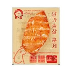 푸드원 맛닭 냉동 훈제 닭가슴살 칠리맛 100g