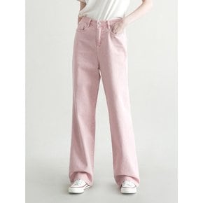 W104 DYEING WIDE PANTS_PINK