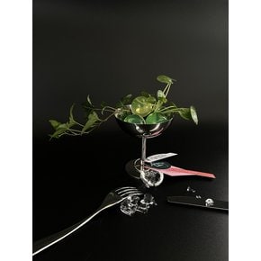 아이비 (Hedera helix) & 필레아페페 (Pilea peperomioides) 스테인레스 고블렛