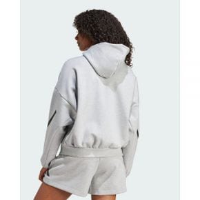 5207231 Adidas Sportswear adidas Z.N.E. Hooded Sweatshirt Womens - Medium Grey Heather