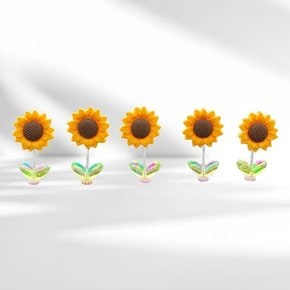 [라메리에] 미니어쳐 썬플라워 패션 데코 흔들리는 장식 인형용