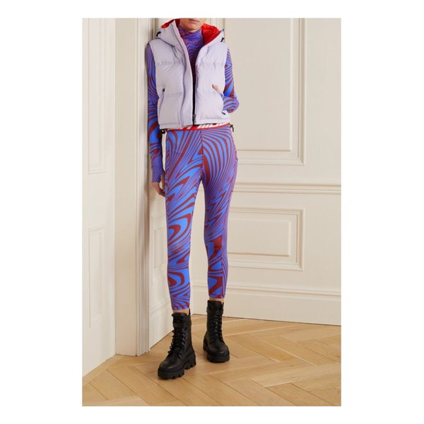 아즈텍 마운틴 Next To Skin Printed Stretch-jersey Leggings 블루 43769801098530506
