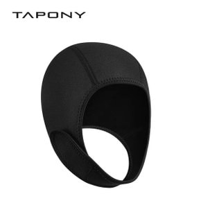 TAPONY 다이빙 서핑 후드 블랙 서핑후드