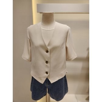 SOUP 숲 조끼 세트 라운드 블라우스 (SB5TX80)