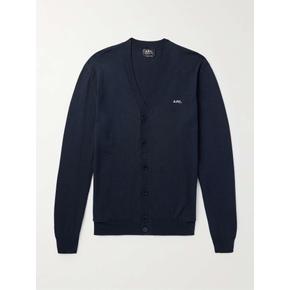 [해외배송] COGDK-H22229 A.P.C 아페쎄 조셉 로고-엠브로이드 코튼 가디건 B0081199707