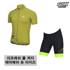 여름용 라이딩 쿨 반팔져지 에어 메쉬 숏타이즈 세트 S175G_193 자전거의류 싸이클복 MTB