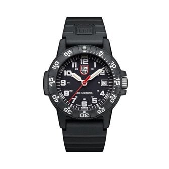 루미녹스 XS.0301.L 레더백 씨 터틀 남성 러버 쿼츠 39mm