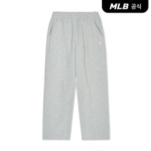 MLB [코리아공식]베이직 스몰로고 와이드팬츠 CHW (Melange Grey)