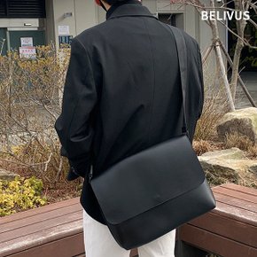 남자 남성 데일리 블랙 똑딱이 숄더 기본 크로스백 BCB301