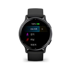 비보엑티브5 블랙 슬레이트 피트니스 GPS 스마트워치