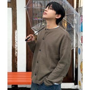 사카리바 라운드넥 가디건 / 카키