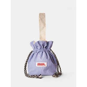 Solid string bag _ Purple blue