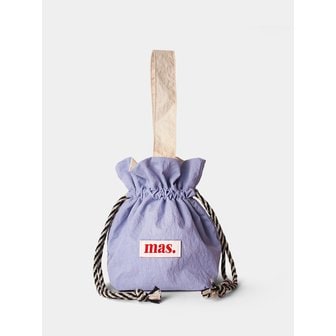 마스마룰즈 Solid string bag _ Purple blue