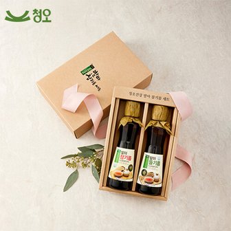 다온푸드 [청오]국산 참기름 들기름세트2호 (참기름300ml+들기름300ml)