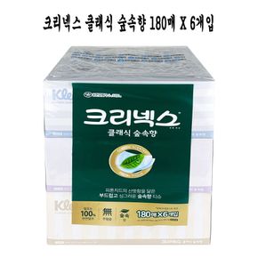 크리넥스 클래식 숲속향 각티슈 180매 x 6입 - O