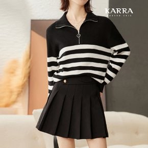 KARRA 스트라이프와이드카라니트_A3F0803