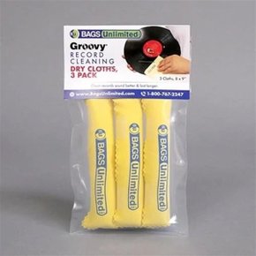 레코드 관리용 극세사 천 세트 (Bags Unlimited ASA-2D - Groovy Record Cleaning C...