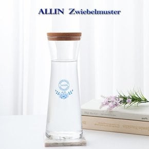 ALLIN 알린 쯔비벨블루 북유럽풍 디켄터 유리와인쥬스물병 970ML