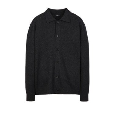 알레그리 [25FW]차콜《Milano Wool》카라넥 가디건(ARSW5C003CG)
