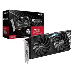 ASRock Radeon  RX7800XT GDDR6 16GB RX7800XT CL 16GO 탑재 그래픽 보드 탑재 모델 [국내 정규