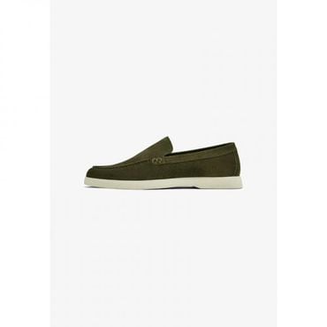 이스퀘어 4497979 Massimo Dutti SPLIT LOAFERS - Moccasins green