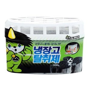 [키멘션] 산도깨비 참숯 냉장고 탈취제 200g 2P 살균 냄새제