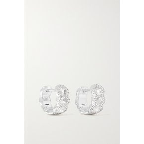 18-karat White Gold Diamond Hoop Earrings 골드 1647597291619546