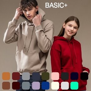 BASIC+ FI 시그니처 기모 후드티