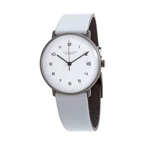 독일 융한스 막스빌 1313592 JUNGHANS Max Bill 027/4006.04 워치 Small Automatic 레더 스트랩