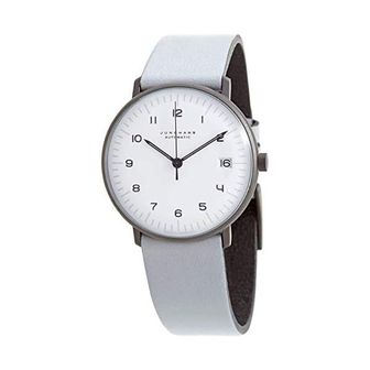  독일 융한스 막스빌 1313592 JUNGHANS Max Bill 027/4006.04 워치 Small Automatic 레더 스트랩