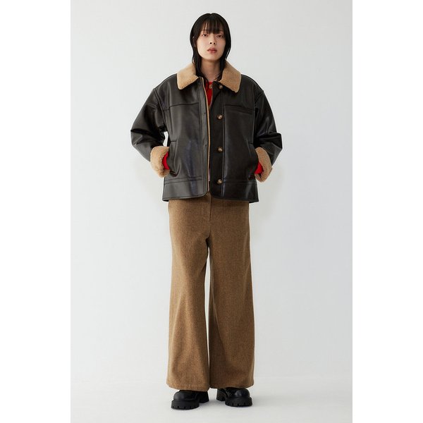 보아 퍼 신세틱 무스탕 점퍼 9105461116071