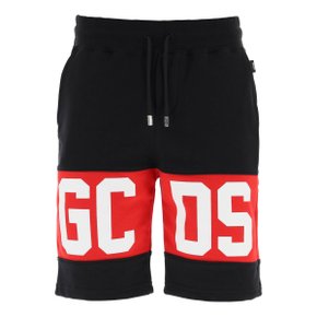 지씨디에스 Shorts Gcds sweatshorts with logo bands BLACK CC94M031004