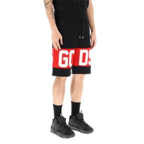 지씨디에스 Shorts Gcds sweatshorts with logo bands BLACK CC94M031004