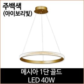 메시아 1단 골드 LED 40w 주백색 주방등 펜던트등