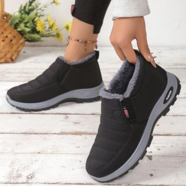 [옷자락] 남자 여자 따뜻한 방한 아웃도어 기모 패딩 부츠