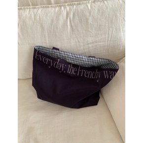 리버서블 노트북 수납 에코백 딥퍼플