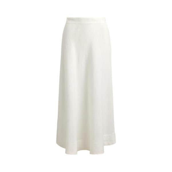 리넨 에이라인 미디 스커트(WMLRSKTS6H20307100)