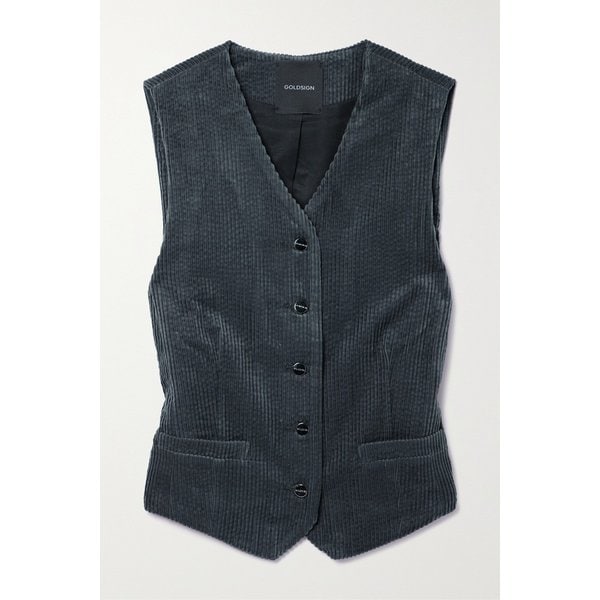골드사인 더 오튼 코튼 코듀로이 베스트 다크 그레이 1647597320700948
