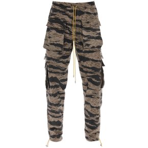 루드 Rhude cargo pants with tiger camo motif all-over Mens Pants RHSS23PA97012355 CAMO BRO