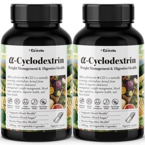 2개 알파CD 어스빌 알파시디 500mg 2개월분 알파시클로덱스트린 60베지캡슐