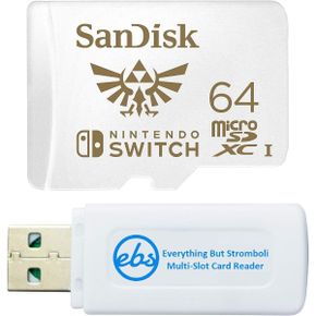 샌디스크 512 Nintendo Switch Lite Switch용 SanDisk 64GB 마이크로 SD 카드 64GBSDSQXAT 064G