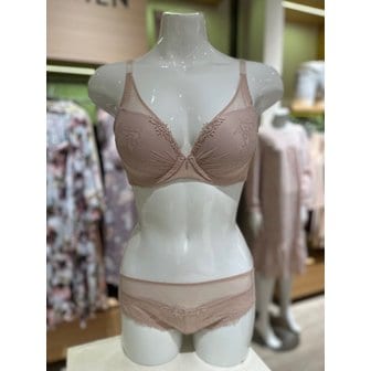 비비안 커버핏 투톤 자가드 몰드형 큰컵 브래지어 레이스팬티 세트(BR1850Q, BP1850AA)