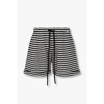 EMPORIO ARMANI 여성 스트라이프 롤업 비치 쇼츠 0825131514000