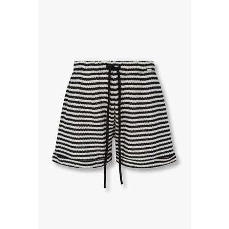 EMPORIO ARMANI 여성 스트라이프 롤업 비치 쇼츠 0825131514000
