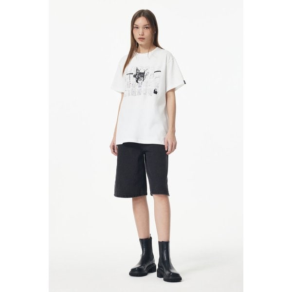 [BASQUIAT] 그래피티 티셔츠 7155240701101