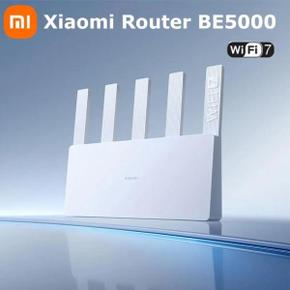 공유기 샤오미 라우터 BE5000 듀얼 광대역 액세스 네트워크 보안 보호 2.5G 와이파이 7 5011Mbps 포트 5