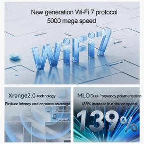 공유기 샤오미 라우터 BE5000 듀얼 광대역 액세스 네트워크 보안 보호 2.5G 와이파이 7 5011Mbps 포트 5